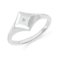 Sterling Silver Diamond Ring