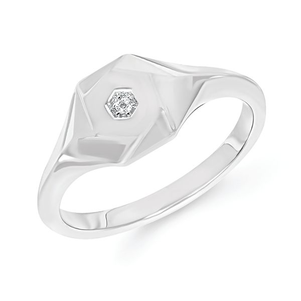 Sterling Silver Diamond Ring