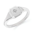 Sterling Silver Diamond Ring