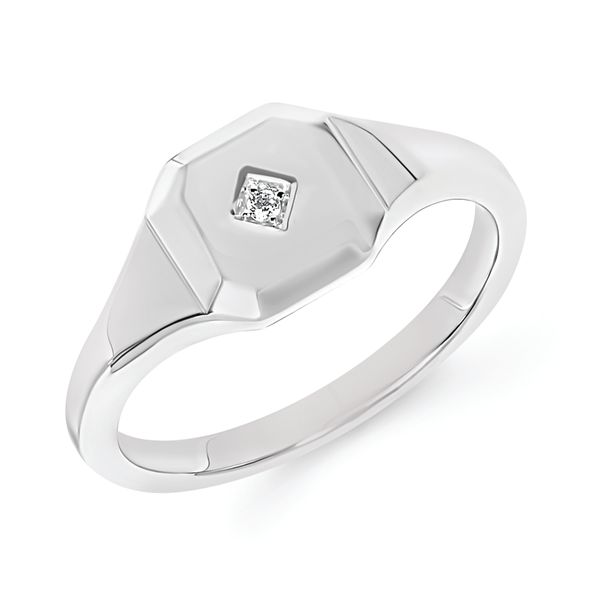 Sterling Silver Diamond Ring