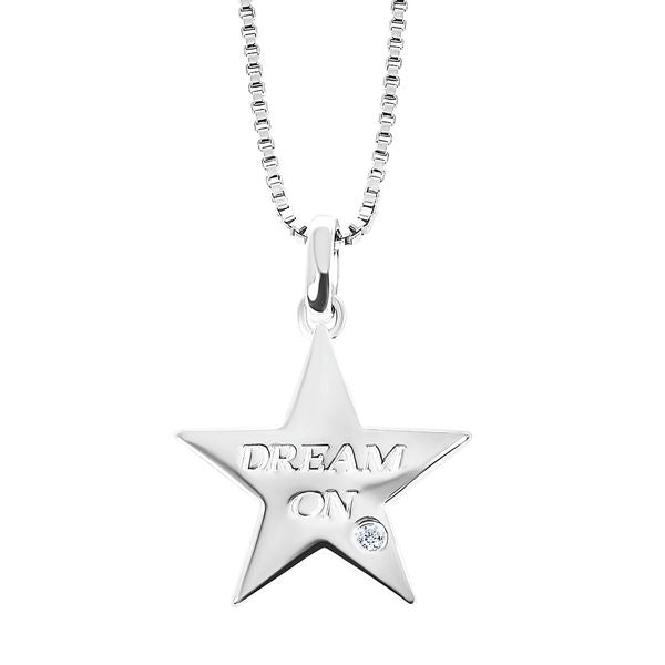 Sterling Silver Diamond Pendant