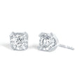 14k White Gold Solitaire Earrings