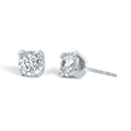 14k White Gold Solitaire Earrings