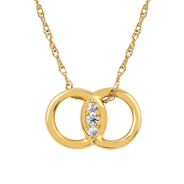 14k White Gold Diamond Pendant