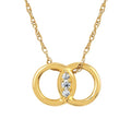 14k White Gold Diamond Pendant