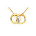 14k White Gold Diamond Pendant