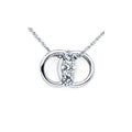 14k White Gold Diamond Pendant