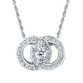 14k White Gold Diamond Pendant