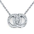 14k White Gold Diamond Pendant