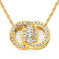 14k White Gold Diamond Pendant