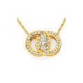 14k White Gold Diamond Pendant