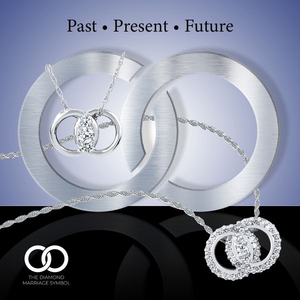 14k White Gold Diamond Pendant - Image 2