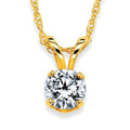 14k White Gold Diamond Pendant