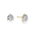 1.5 CTW 3 Prong Martini Martini Stud Earrings