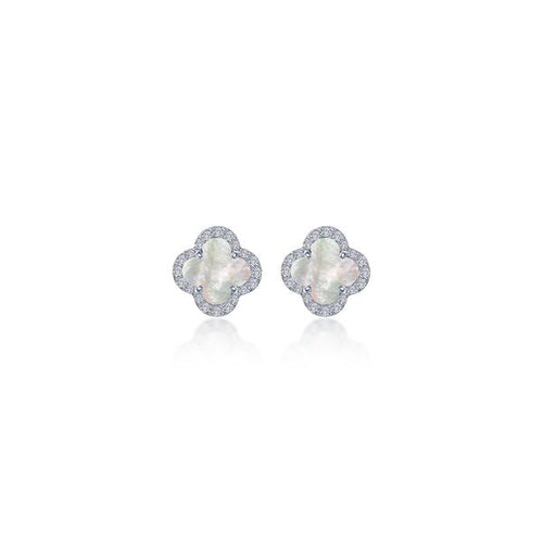 0.4 CTW Halo Stud Earrings