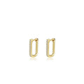 15mm x 11mm Rectangle Hoop Earrings