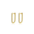 20mm x 12.5mm Rectangle Hoop Earrings