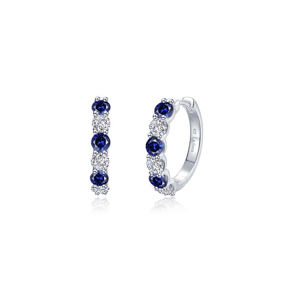 Josie Sapphire Hoop Earrings