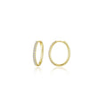 Small Alina Oval Hoop Earrings
