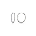 Medium Alina Oval Hoop Earrings