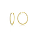Large Alina Oval Hoop Earrings