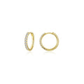 Small Alina Round Hoop Earrings