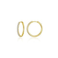 Medium Alina Round Hoop Earrings