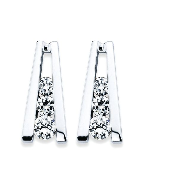 14k White Gold Earrings
