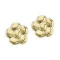14K Yellow Gold Baby Flower Screwback Earrings