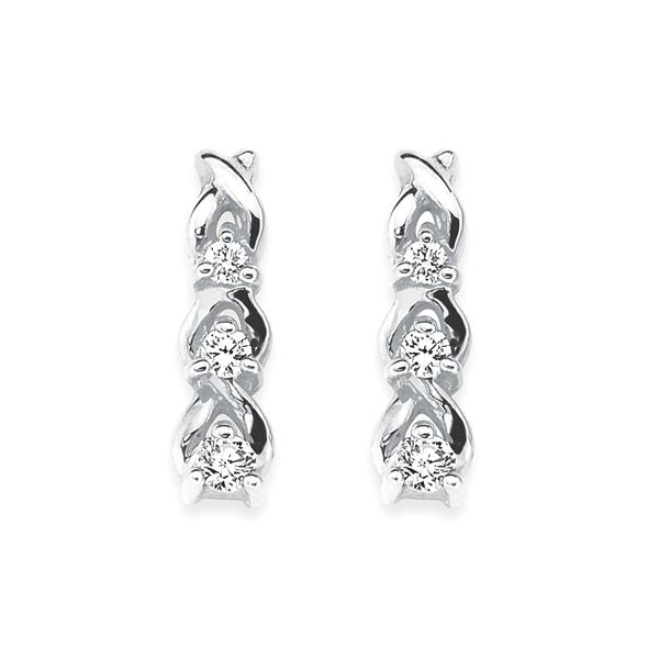 14k White Gold Earrings