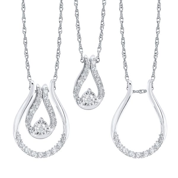 10k White Gold Pendant