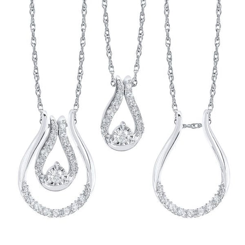 10k White Gold Pendant