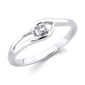 10k White Gold Fashion Ring