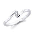 10k White Gold Fashion Ring