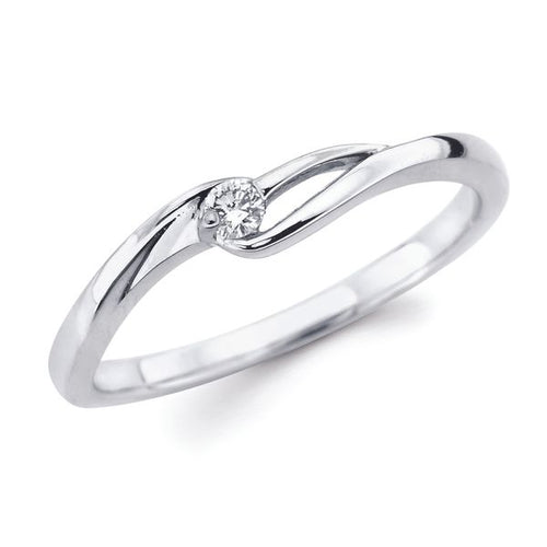 10k White Gold Fashion Ring