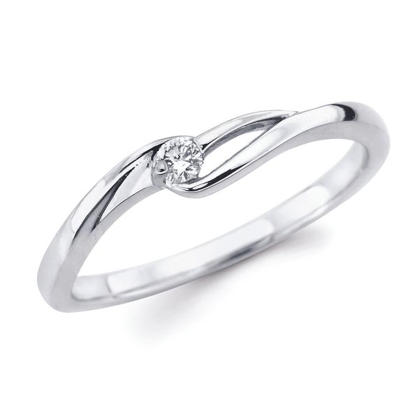 10k White Gold Fashion Ring