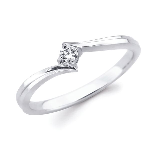 10k White Gold Bridal Set