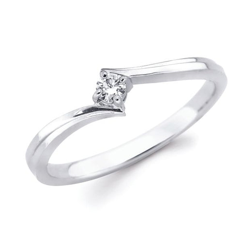 10k White Gold Bridal Set