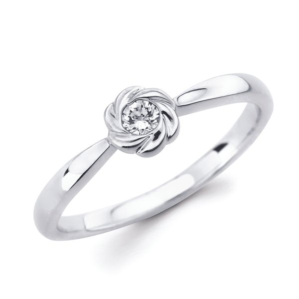 10k White Gold Fashion Ring