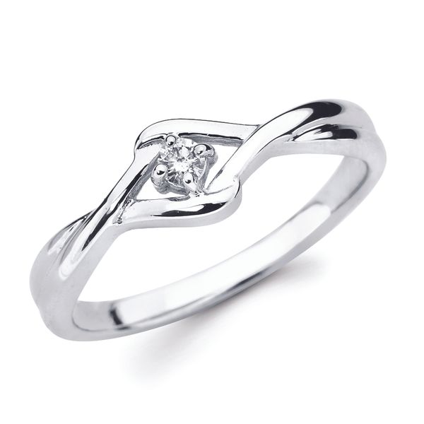 10k White Gold Fashion Ring
