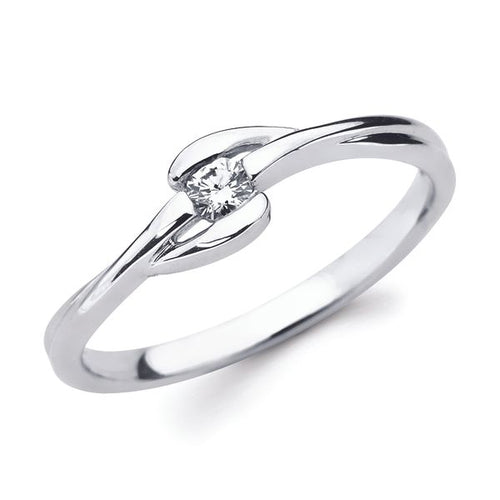 10k White Gold Fashion Ring