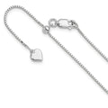 Leslie's Sterling Silver Adjustable .95mm Box Chain