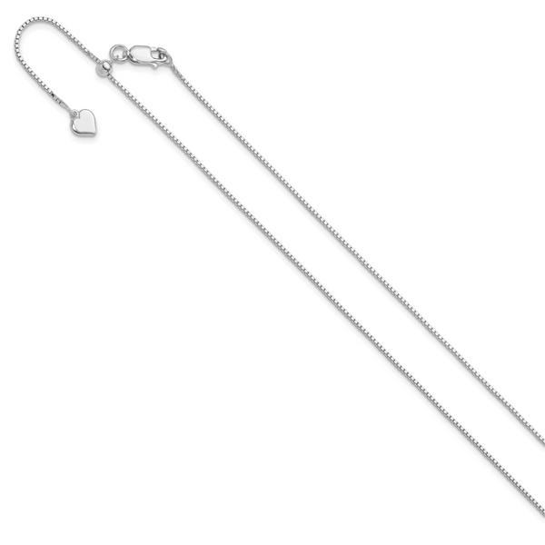 Leslie's Sterling Silver Adjustable .95mm Box Chain - Image 2