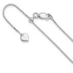 Leslie's Sterling Silver Adjustable .95mm Box Chain