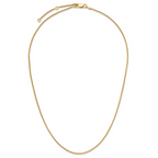 Leslie's Sterling Silver Gold-plated 1.3mm Spiga 1in+1in Adjustable Chain - Image 4