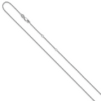 Leslie's Sterling Silver 1.2mm D/C Rope 1in+1in Adjustable Chain - Image 2