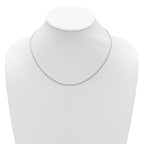 Leslie's Sterling Silver 1.4mm D/C Rope 1in+1in Adjustable Chain - Image 5