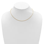 Leslie's Sterling Silver Gold-plated 1.4mm D/C Rope 1in+1in Adjustable Chai - Image 3