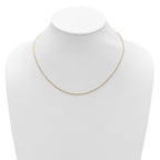 Leslie's Sterling Silver Gold-plated 1.4mm D/C Rope 1in+1in Adjustable Chai - Image 5