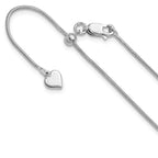 Leslie's Sterling Silver Adjustable 1.1mm Snake Chain